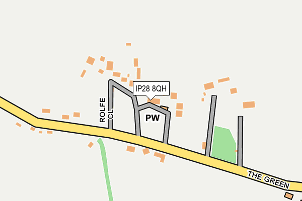 IP28 8QH map - OS OpenMap – Local (Ordnance Survey)