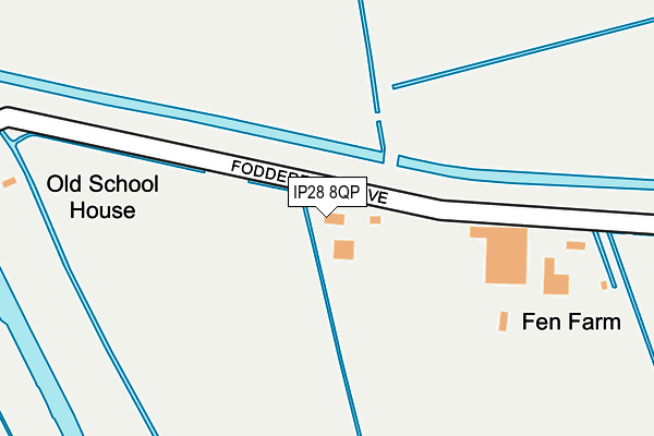 IP28 8QP map - OS OpenMap – Local (Ordnance Survey)