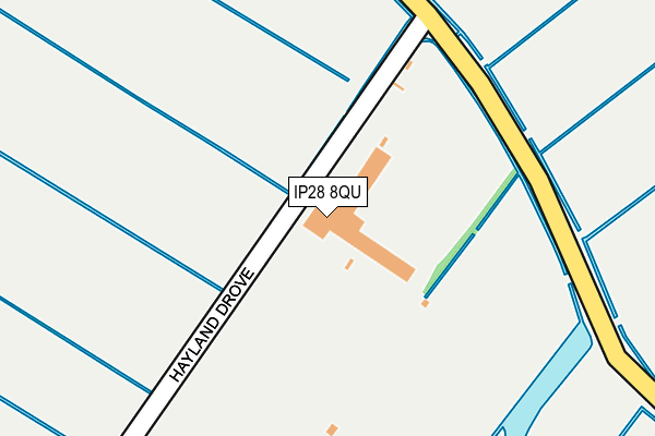 IP28 8QU map - OS OpenMap – Local (Ordnance Survey)