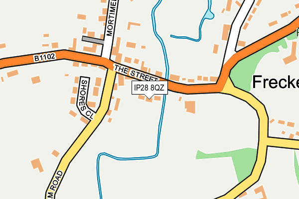 IP28 8QZ map - OS OpenMap – Local (Ordnance Survey)