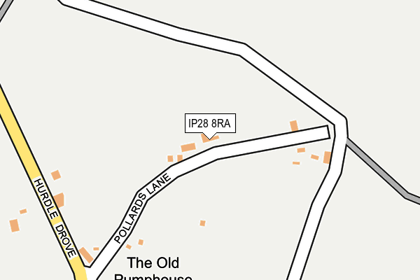 IP28 8RA map - OS OpenMap – Local (Ordnance Survey)