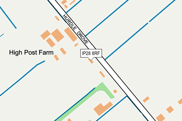 IP28 8RF map - OS OpenMap – Local (Ordnance Survey)