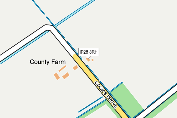 IP28 8RH map - OS OpenMap – Local (Ordnance Survey)