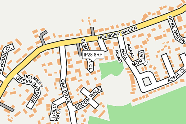 IP28 8RP map - OS OpenMap – Local (Ordnance Survey)