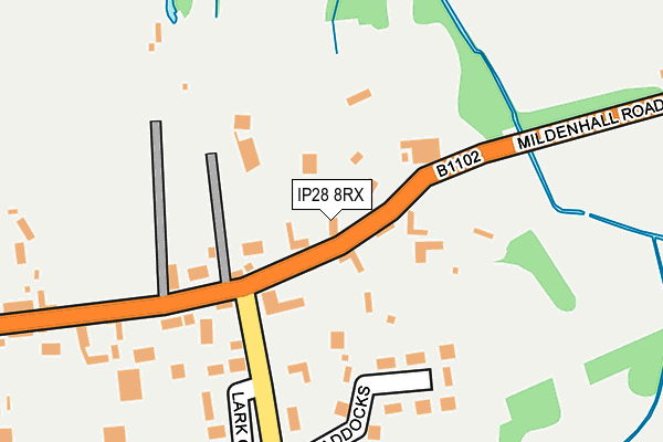 IP28 8RX map - OS OpenMap – Local (Ordnance Survey)
