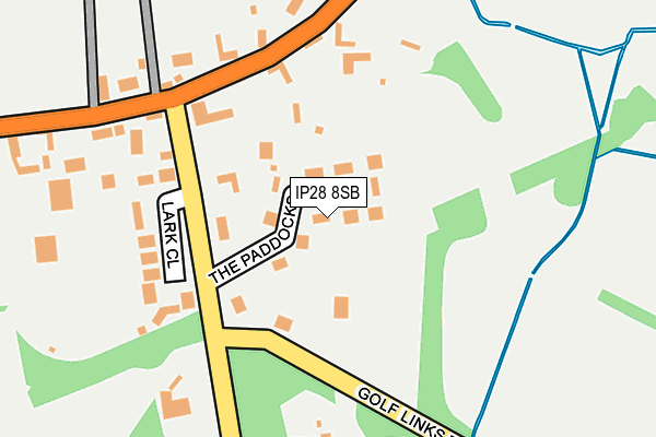IP28 8SB map - OS OpenMap – Local (Ordnance Survey)