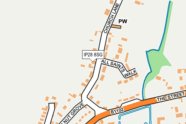 IP28 8SG map - OS OpenMap – Local (Ordnance Survey)