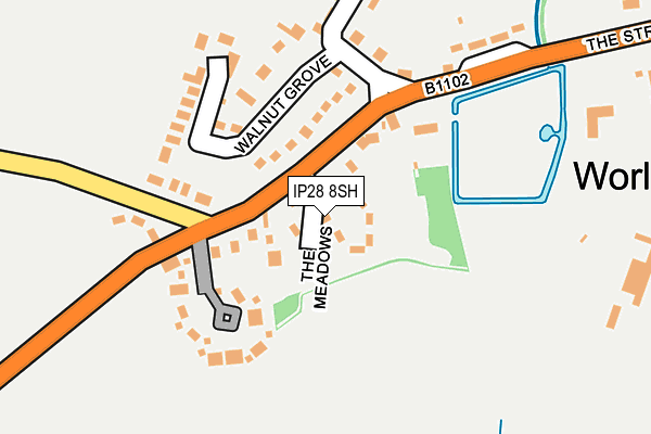 IP28 8SH map - OS OpenMap – Local (Ordnance Survey)