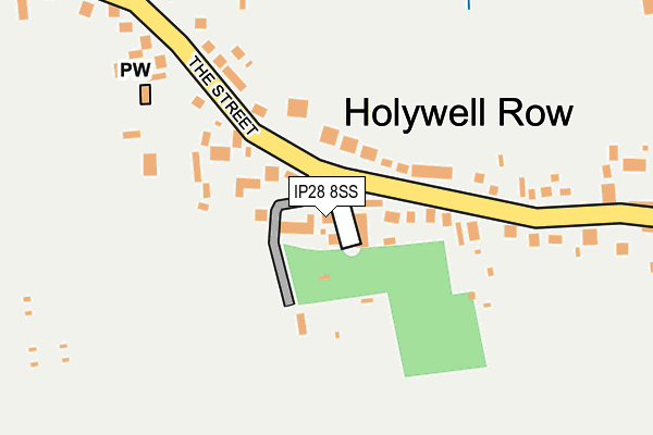 IP28 8SS map - OS OpenMap – Local (Ordnance Survey)