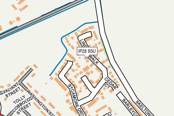 IP28 8SU map - OS OpenMap – Local (Ordnance Survey)