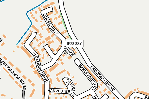 IP28 8SY map - OS OpenMap – Local (Ordnance Survey)