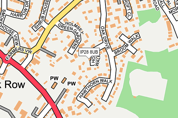 IP28 8UB map - OS OpenMap – Local (Ordnance Survey)