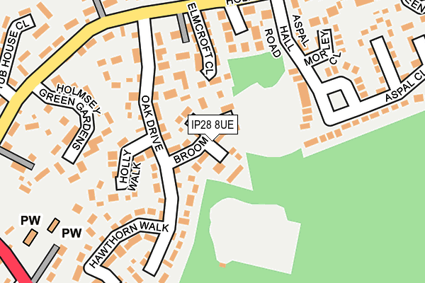 IP28 8UE map - OS OpenMap – Local (Ordnance Survey)