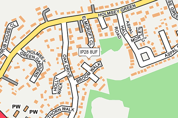 IP28 8UF map - OS OpenMap – Local (Ordnance Survey)