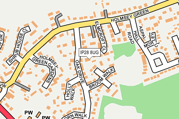 IP28 8UG map - OS OpenMap – Local (Ordnance Survey)
