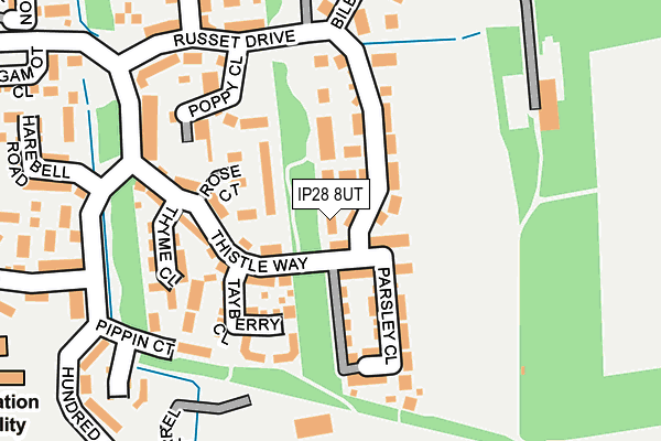 IP28 8UT map - OS OpenMap – Local (Ordnance Survey)