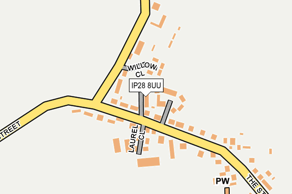 IP28 8UU map - OS OpenMap – Local (Ordnance Survey)