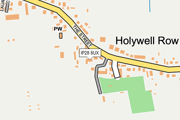 IP28 8UX map - OS OpenMap – Local (Ordnance Survey)