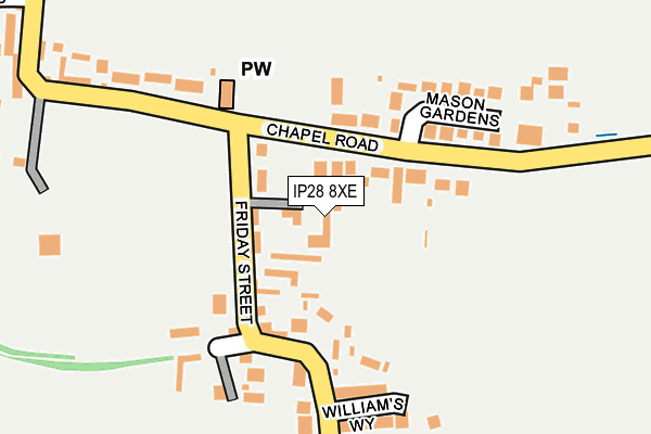 IP28 8XE map - OS OpenMap – Local (Ordnance Survey)