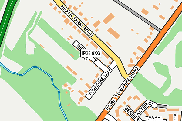 IP28 8XG map - OS OpenMap – Local (Ordnance Survey)