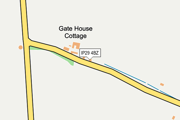 IP29 4BZ map - OS OpenMap – Local (Ordnance Survey)