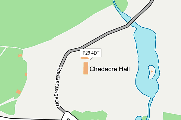 IP29 4DT map - OS OpenMap – Local (Ordnance Survey)