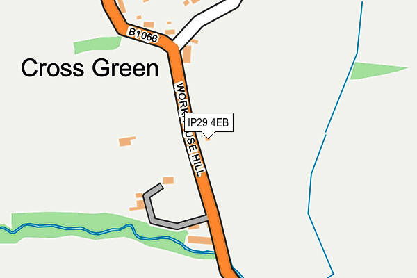 IP29 4EB map - OS OpenMap – Local (Ordnance Survey)