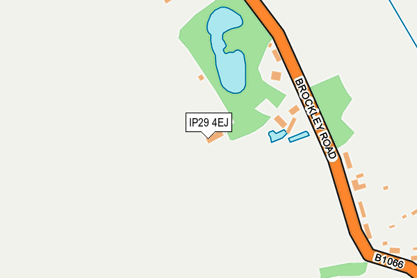 IP29 4EJ map - OS OpenMap – Local (Ordnance Survey)