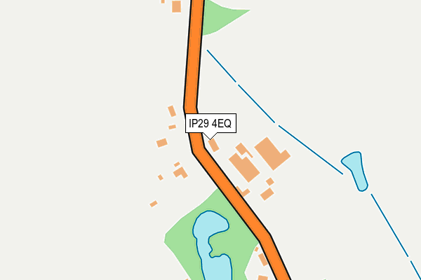 IP29 4EQ map - OS OpenMap – Local (Ordnance Survey)