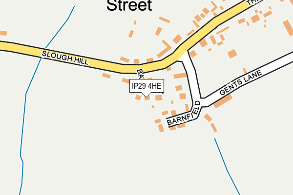 IP29 4HE map - OS OpenMap – Local (Ordnance Survey)