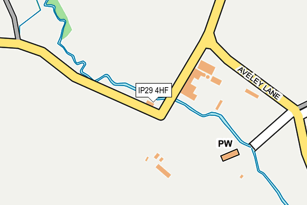 IP29 4HF map - OS OpenMap – Local (Ordnance Survey)