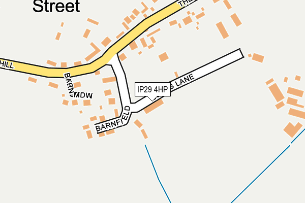 IP29 4HP map - OS OpenMap – Local (Ordnance Survey)