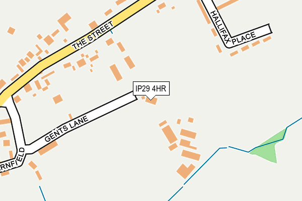 IP29 4HR map - OS OpenMap – Local (Ordnance Survey)