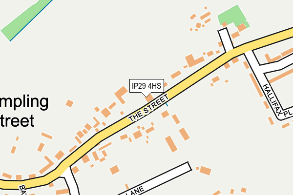 IP29 4HS map - OS OpenMap – Local (Ordnance Survey)