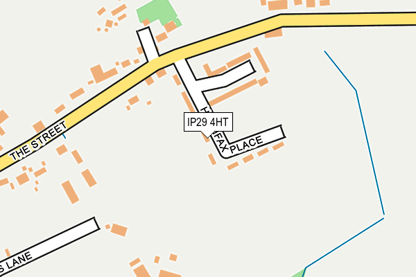IP29 4HT map - OS OpenMap – Local (Ordnance Survey)