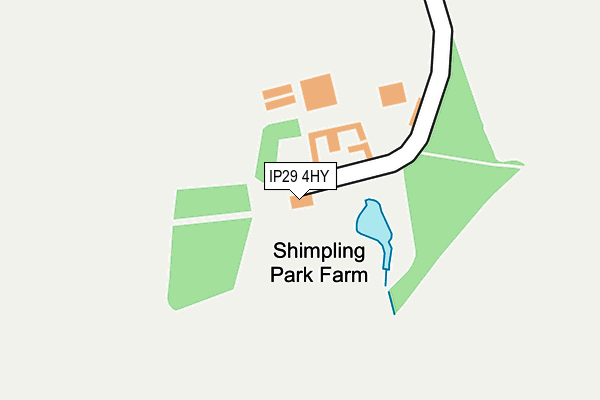 IP29 4HY map - OS OpenMap – Local (Ordnance Survey)