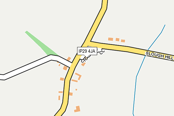 IP29 4JA map - OS OpenMap – Local (Ordnance Survey)