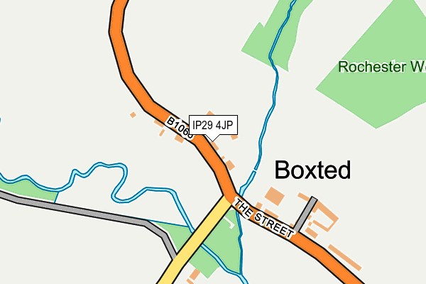 IP29 4JP map - OS OpenMap – Local (Ordnance Survey)
