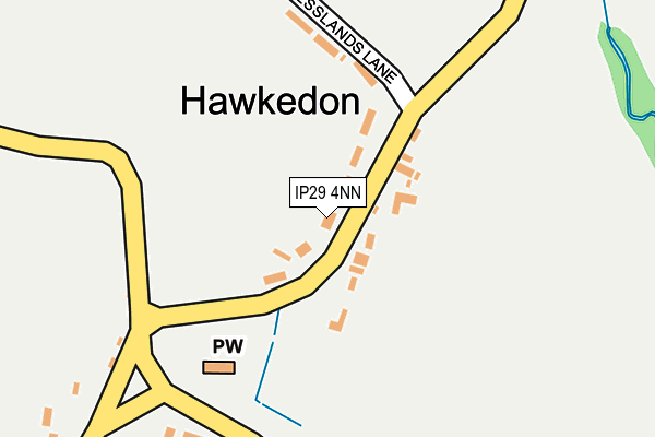 IP29 4NN map - OS OpenMap – Local (Ordnance Survey)