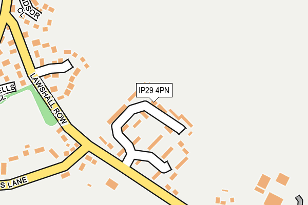 IP29 4PN map - OS OpenMap – Local (Ordnance Survey)