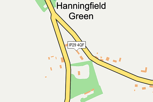 IP29 4QF map - OS OpenMap – Local (Ordnance Survey)