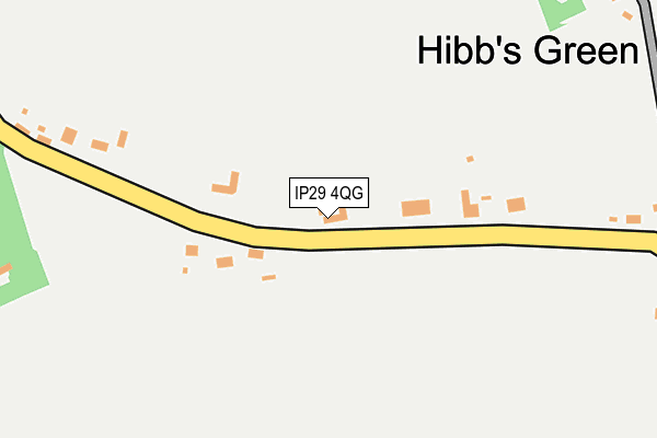 IP29 4QG map - OS OpenMap – Local (Ordnance Survey)