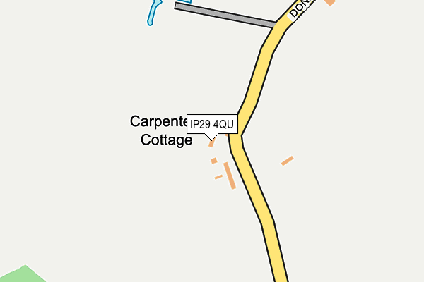 IP29 4QU map - OS OpenMap – Local (Ordnance Survey)