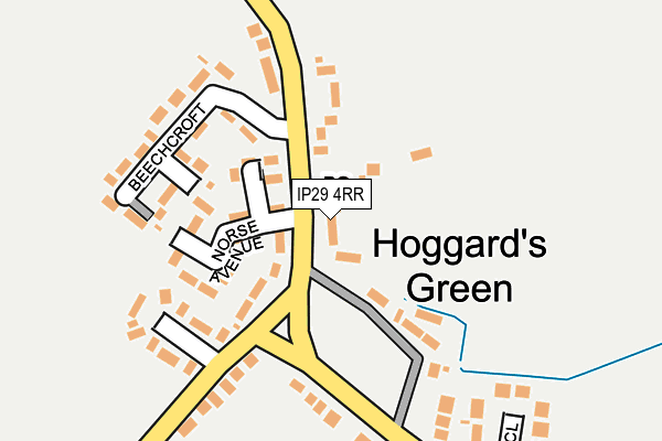 IP29 4RR map - OS OpenMap – Local (Ordnance Survey)