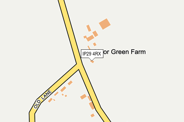 IP29 4RX map - OS OpenMap – Local (Ordnance Survey)