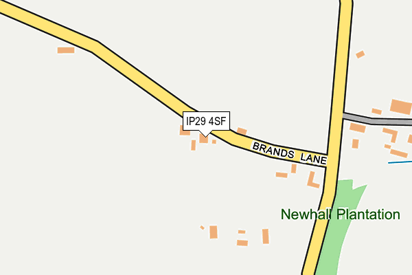 IP29 4SF map - OS OpenMap – Local (Ordnance Survey)