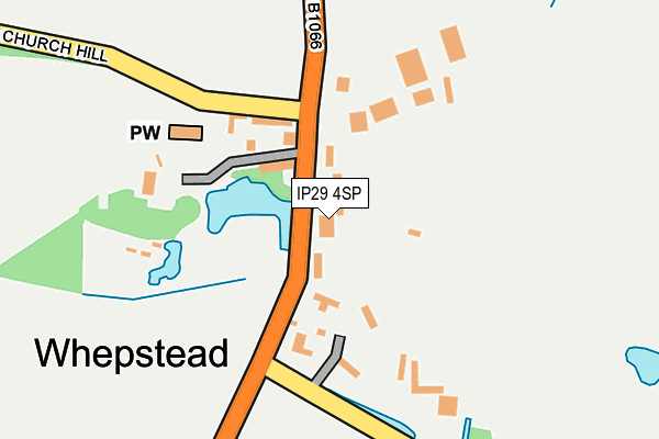 IP29 4SP map - OS OpenMap – Local (Ordnance Survey)