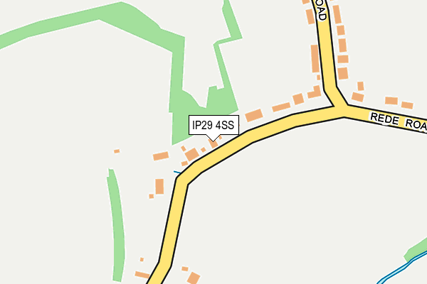 IP29 4SS map - OS OpenMap – Local (Ordnance Survey)