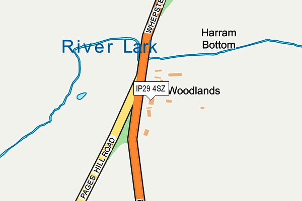 IP29 4SZ map - OS OpenMap – Local (Ordnance Survey)