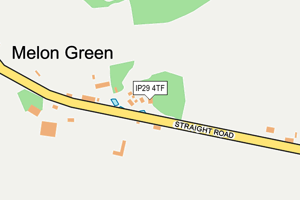 IP29 4TF map - OS OpenMap – Local (Ordnance Survey)